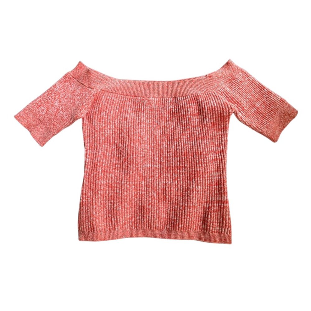 Ganni Coral off the shoulder knitted top size XS - Picture 3 of 6